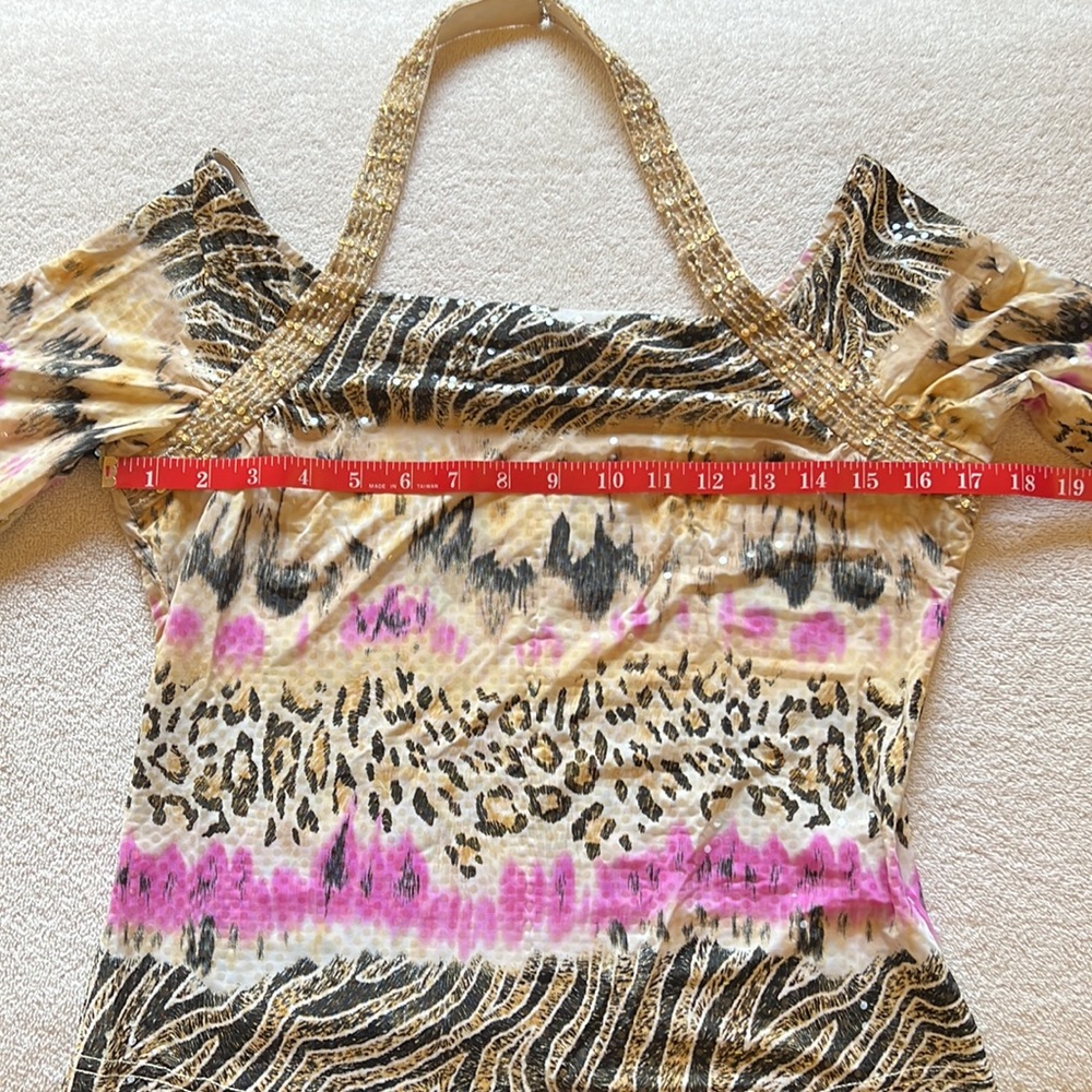 Joseph Ribkoff Animal Print Top - Picture 6 of 10